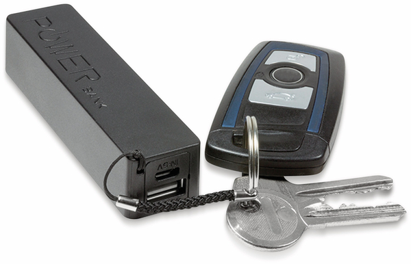 LogiLink USB-Powerbank PA0156, 2200 mAh, 1x USB Port, Schlüsselanhänger - Produktbild 3