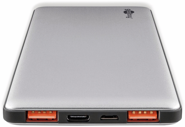 goobay USB Powerbank 59820, QC3.0, 5000 mAh, Aluminium