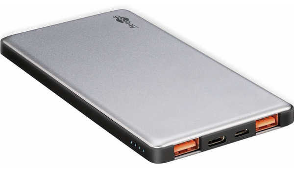 goobay USB Powerbank 59820, QC3.0, 5000 mAh, Aluminium - Produktbild 6