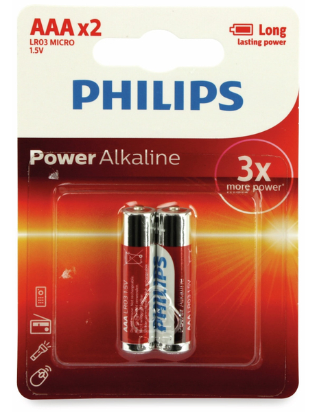 Philips Micro-Batterien Power Alkaline, 2 Stück - Produktbild 2