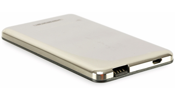 USB Powerbank, NINETEC, NT004, schwarz, 5000mAh - Produktbild 3