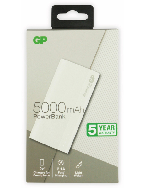 GP USB Powerbank B05A, 5.000 mAh, beige - Produktbild 2