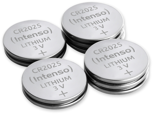 INTENSO Lithium-Knopfzelle CR2025, 10 Stück - Produktbild 2