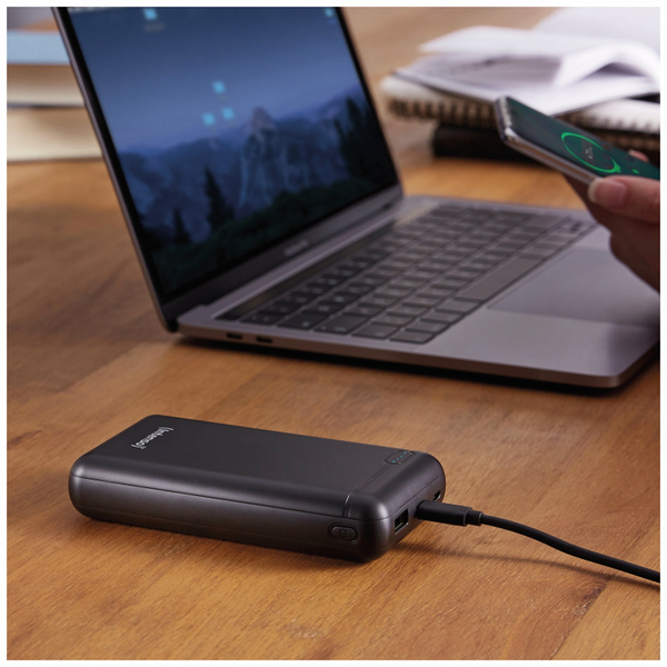 INTENSO USB Powerbank 7313550 XS 20000, 20.000 mAh, schwarz - Produktbild 6