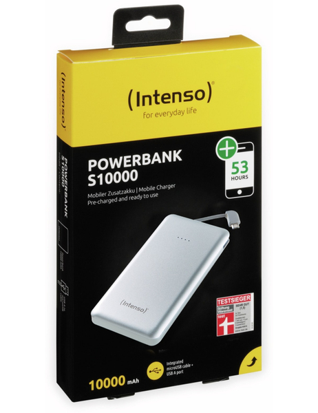 Intenso USB Powerbank 7332531 S10000, 10.000 mAh, silber - Produktbild 5