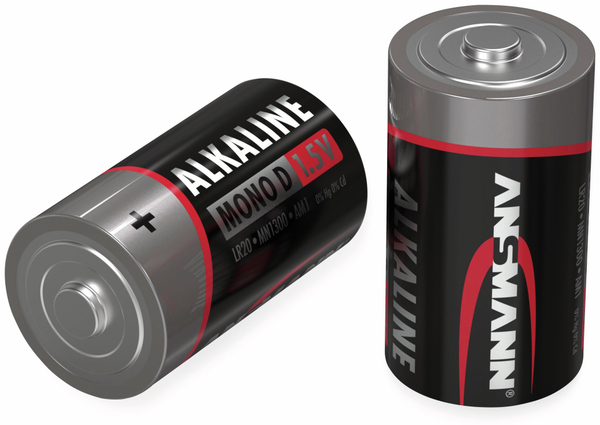 ANSMANN Mono-Batterie, Alkaline, D / LR20, 1,5 V-, 4 Stück - Produktbild 2
