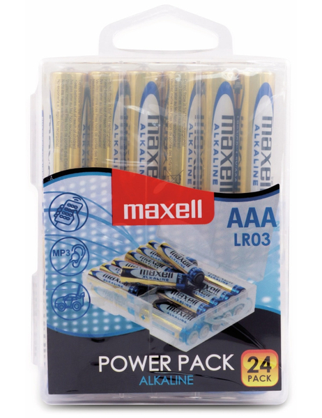 MAXELL Micro-Batterie Alkaline, AAA, LR03, 24 Stück