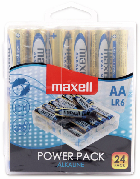 MAXELL Mignon-Batterie Alkaline, AA, LR6, 24 Stück