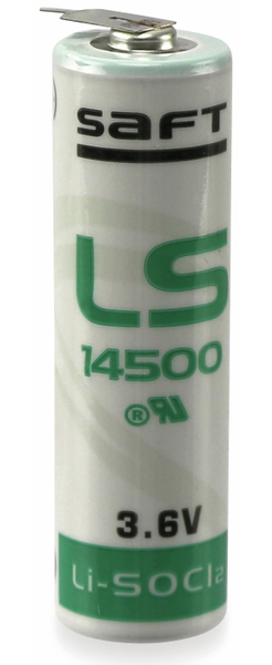 SAFT Lithium-Batterie LS 14500-2PF, AA, 1/1 Print +/-, 3,6 V-, 2600 mAh - Produktbild 2