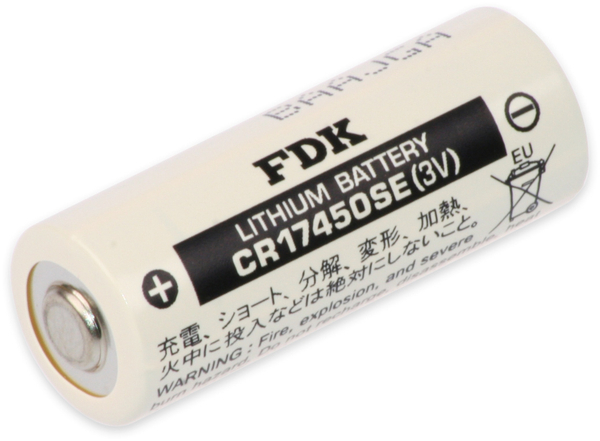 FDK CORPORATION FDK Lithium-Batterie CR 17450SE, A-Zelle, 3 V-, 2500 mAh