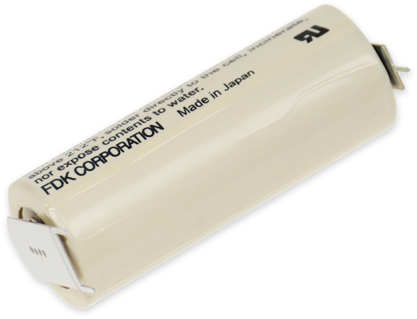 FDK CORPORATION FDK Lithium-Batterie CR 17450SE-FT1, A, Print 2/1 ++/-, 3 V-, 2500 mAh