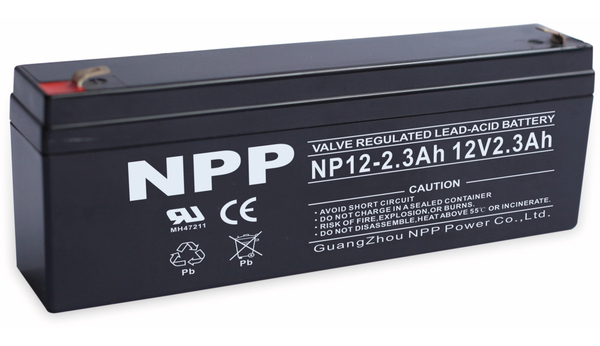 NPP Blei-Akkumulator NP12-2.3, 12 V-, 2300 mAh