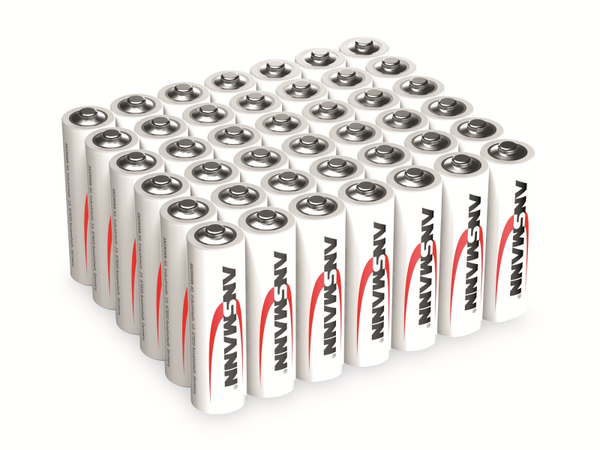 ANSMANN Mignon-Batterie-Set, Alkaline, 42 Stück