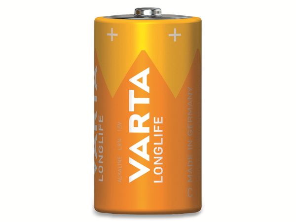 VARTA Batterie Alkaline, Baby, C, LR14, 1.5V, Longlife, 4 Stück - Produktbild 2