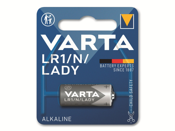 VARTA Batterie Alkaline, LR1, N, LADY, 1.5V, Electronics, 1 Stück