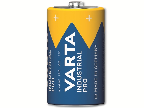 VARTA Batterie Alkaline, Mono, D, LR20, 1.5V, Industrial Pro, 1 Stück