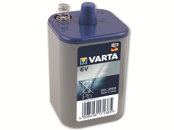 VARTA Batterie Zink-Kohle, 430, 6V, 7.500mAh, 1 Stück