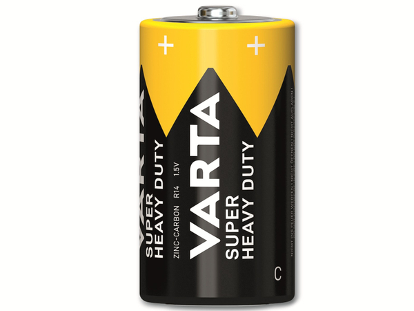 VARTA Batterie Zink-Kohle, Baby, C, R14, 1.5V, Superlife, 2 Stück - Produktbild 2