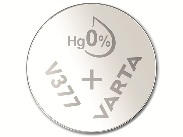 VARTA Knopfzelle Silver Oxide, 377 SR66, 1.55V, 10 Stück - Produktbild 2