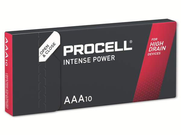 DURACELL Alkaline-Micro-Batterie LR03, 1.5V, Procell Intense, 10 Stück