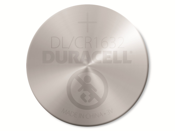 DURACELL Lithium-Knopfzelle CR1632, 3V, Electronics - Produktbild 2