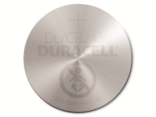 DURACELL Lithium-Knopfzelle CR2430, 3V, Electronics - Produktbild 2