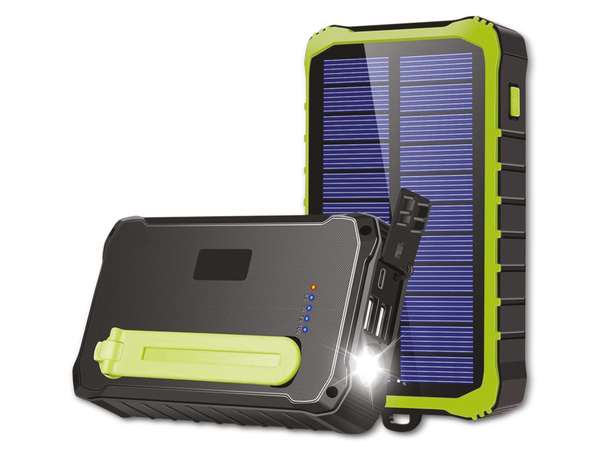 DENVER Solar Powerbank PSO-10012, 10.000 mAh, 2x USB-A - Produktbild 3