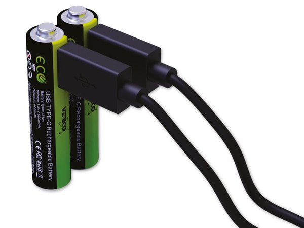 VERICO Li-Ion-Akku Loop Energy AAA, mit USB-C Buchse, 2er Pack