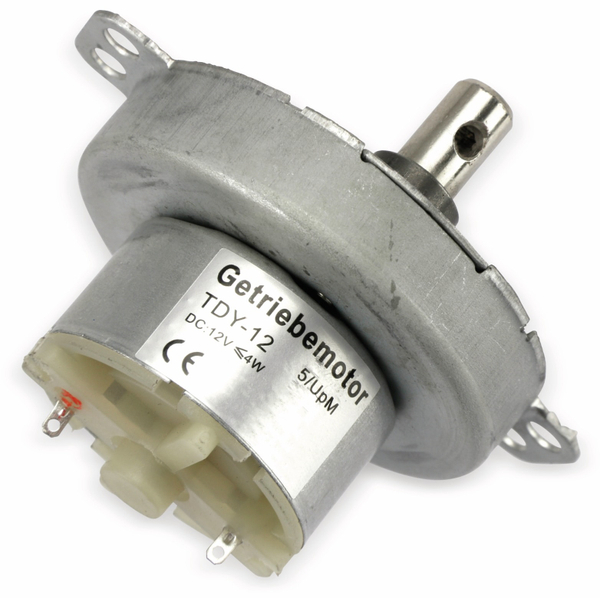Gleichstrom-Getriebemotor TDY-12, 12 V-, 0,18 A, 5 U/min - Produktbild 2