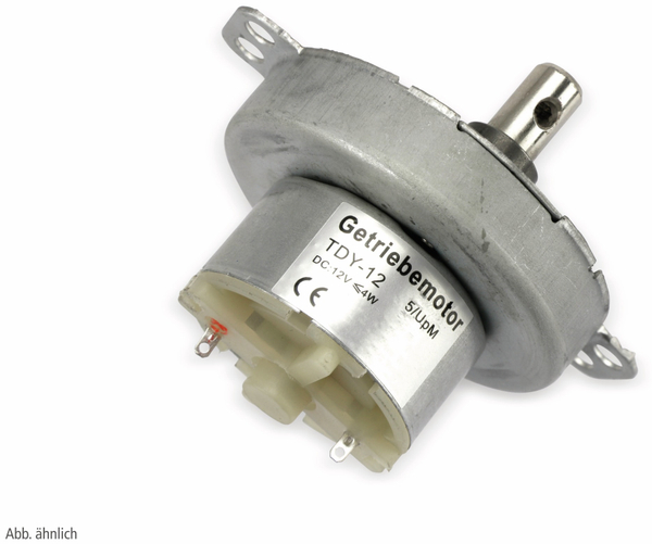 Gleichstrom-Getriebemotor TDY-12, 12 V-, 0,18 A, 20 U/min - Produktbild 2