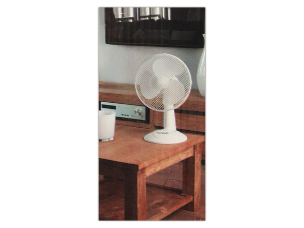 Tisch-Ventilator, Ø 30 cm, 38 W, weiß - Produktbild 3