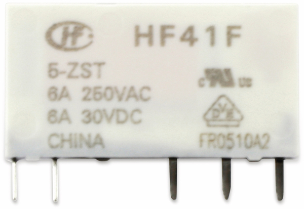 HONGFA Printrelais HF41F/005-ZST