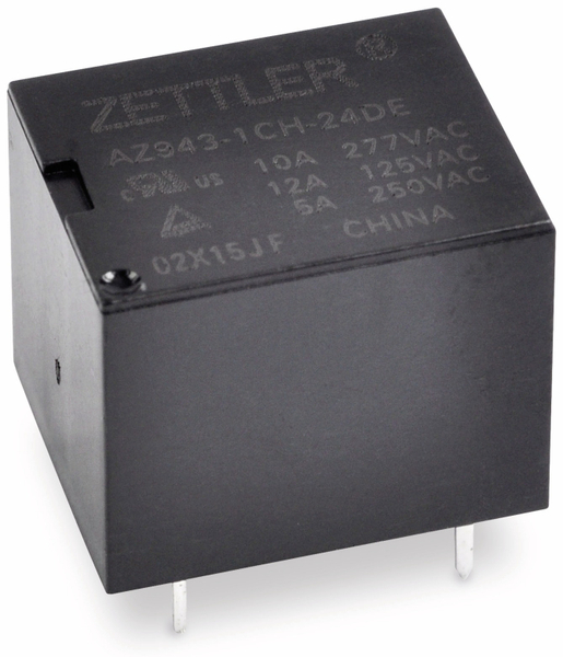 ZETTLER Relais AZ943-1CH-24DE, print, 24 V-, 10 A, 1xUM