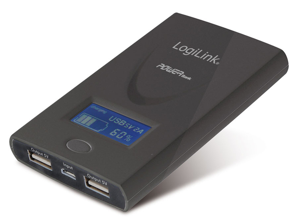 LogiLink USB-Powerbank, LiPo, 6000 mAh
