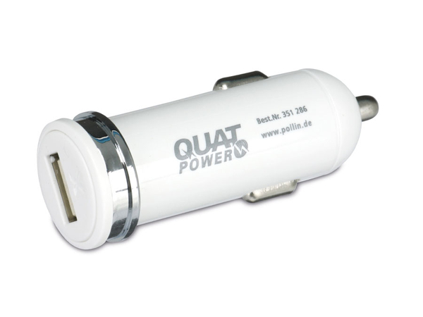 QuatPower KFZ USB-Lader PUL5/2AW, 2 A, weiss