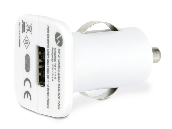 QuatPower KFZ USB-Lader KUL5/2.1AS, 2,1 A, weiß - Produktbild 3