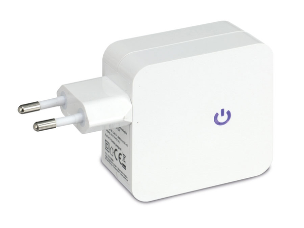 QuatPower Dual USB-Ladeadapter NUL2-5/4.2A, weiß - Produktbild 2