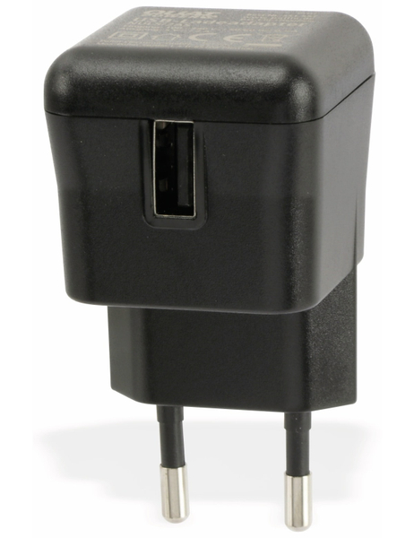 QuatPower USB-Ladeadapter NUL5/2AS, 5 V-/2 A, schwarz - Produktbild 2