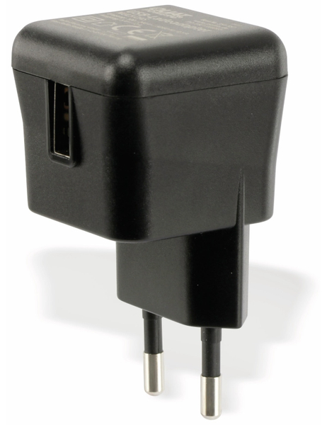 QuatPower USB-Ladeadapter NUL5/2AS, 5 V-/2 A, schwarz - Produktbild 3
