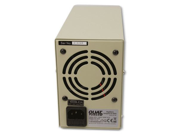 QUATPOWER Regelbares Labornetzgerät LN-1803C, 0...18 V-/0...3 A, Sicherheitstransformator - Produktbild 9