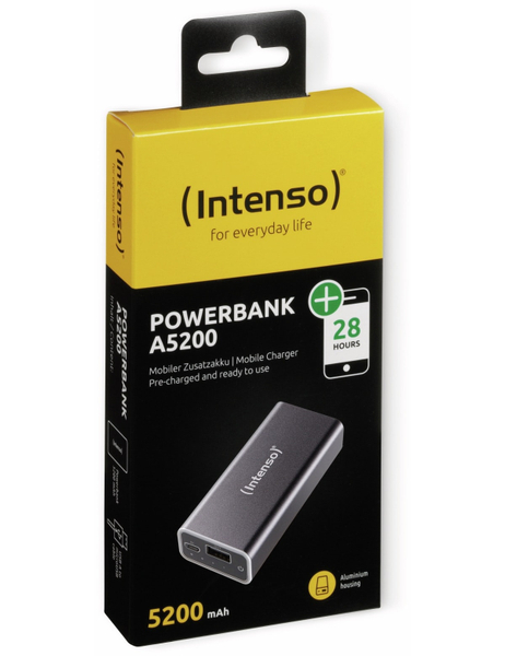 Intenso USB Powerbank 5200 mAh, schwarz - Produktbild 2