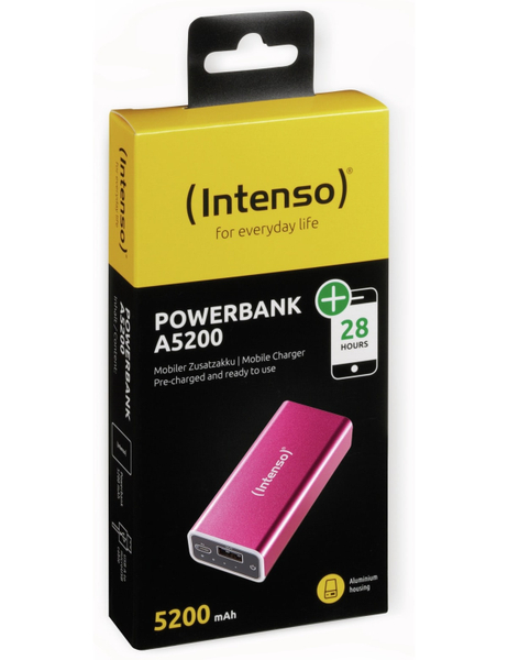 Intenso USB Powerbank 5200 mAh, pink - Produktbild 2