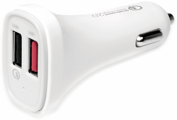 LogiLink USB-Lader, PA0134, KFZ, 2-fach, QC2.0, SmartIQ