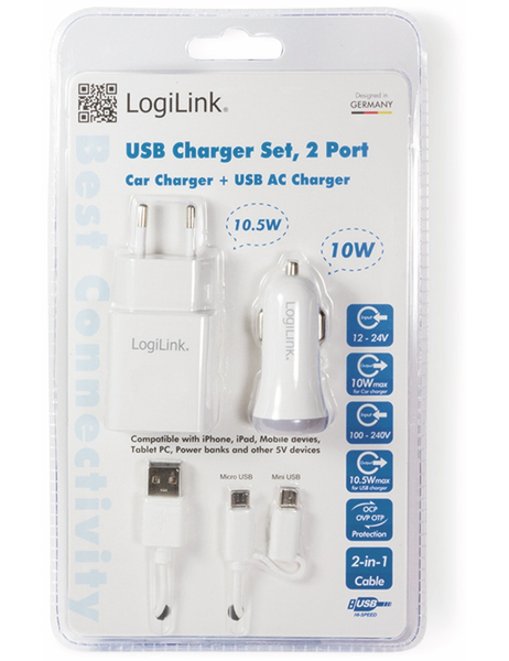 LOGILINK USB-Ladeset PA0137, 3.tlg - Produktbild 5