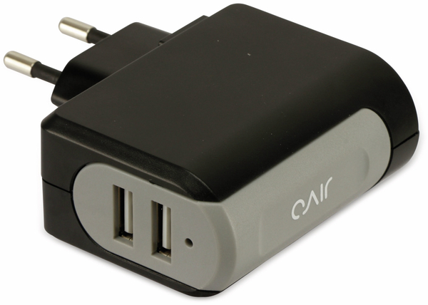 USB-Lader,JIVO, HKAP1013EU, Black, 2-fach, 3,4A - Produktbild 2