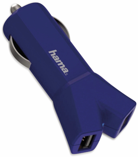 Hama Dual USB-Ladeadapter 2-fach, 3,4 A, blau