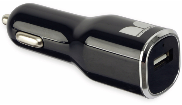 MONSTER USB-Ladegerät, KFZ, 1-fach, 5V/2,4A, 133044, schwarz