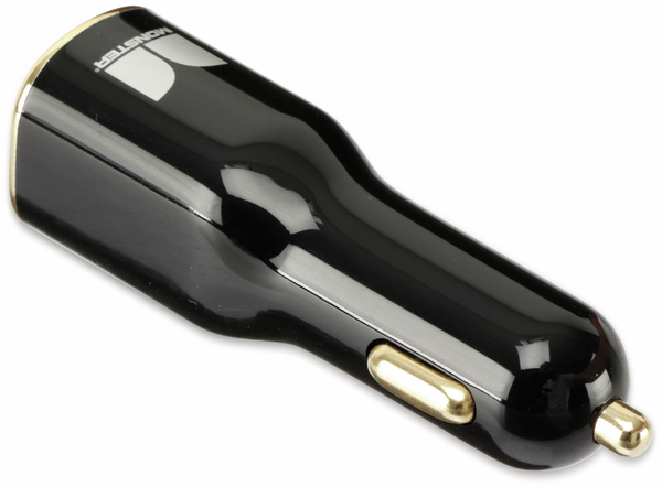 MONSTER USB-Ladegerät, KFZ, 1-fach, 5V/2A, 133042, schwarz - Produktbild 2
