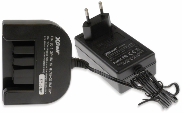 XCell Ladegerät für Black&amp;Decker, 1,2...18 V- Ni-Cd/Ni-MH Werkzeugakkus