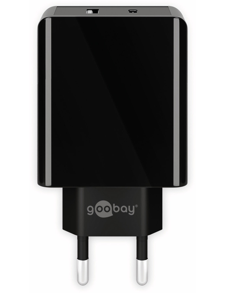 GOOBAY USB-Lader 44960, 2-fach, 2+3 A, 28 W, schwarz